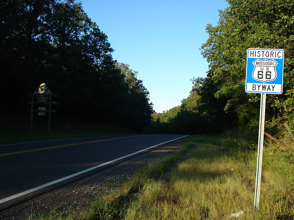 Panneau Route 66 Au Missouri