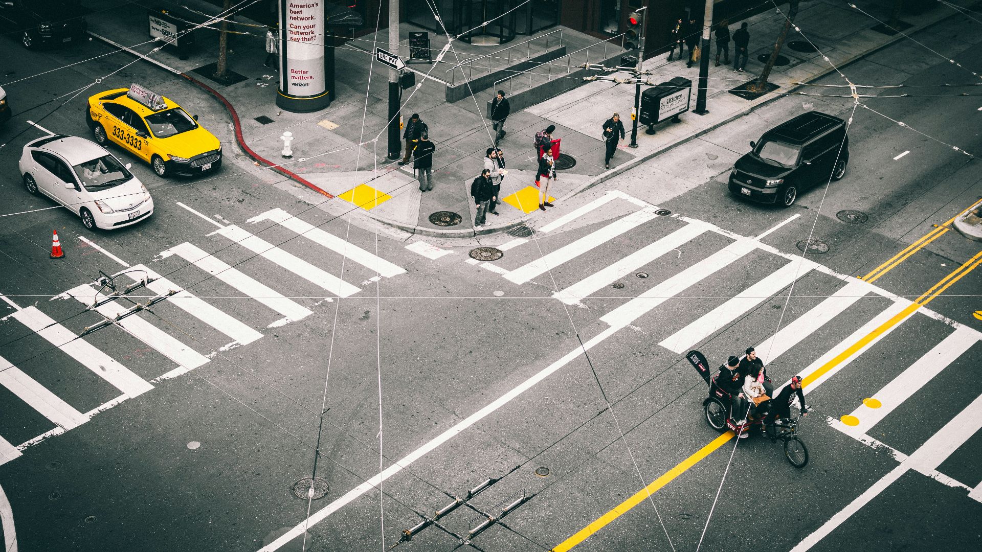 people standing near pedestrian lane