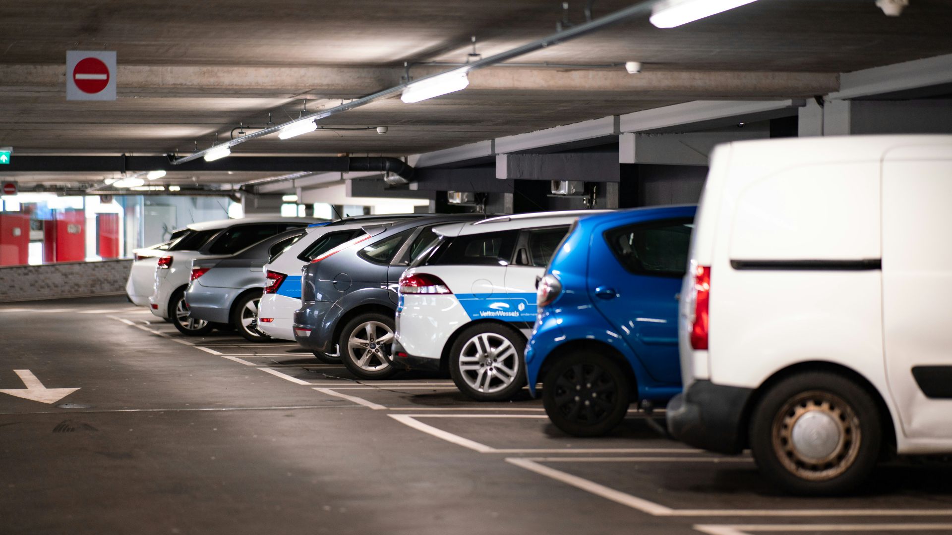 cars parked in parking lot