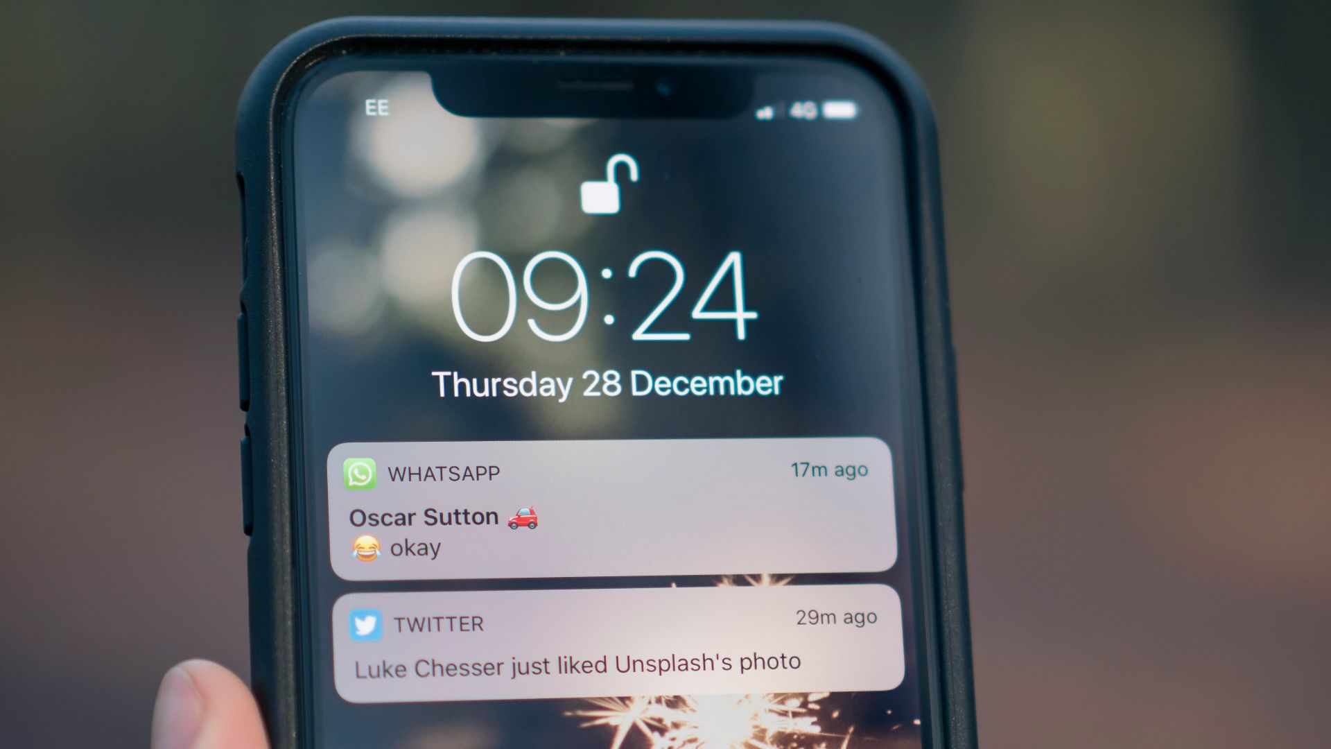 person holding phone