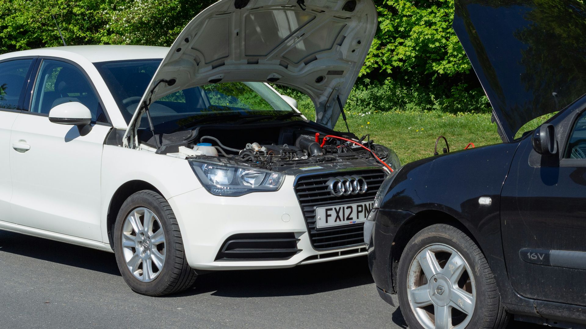 black and white jeep suv