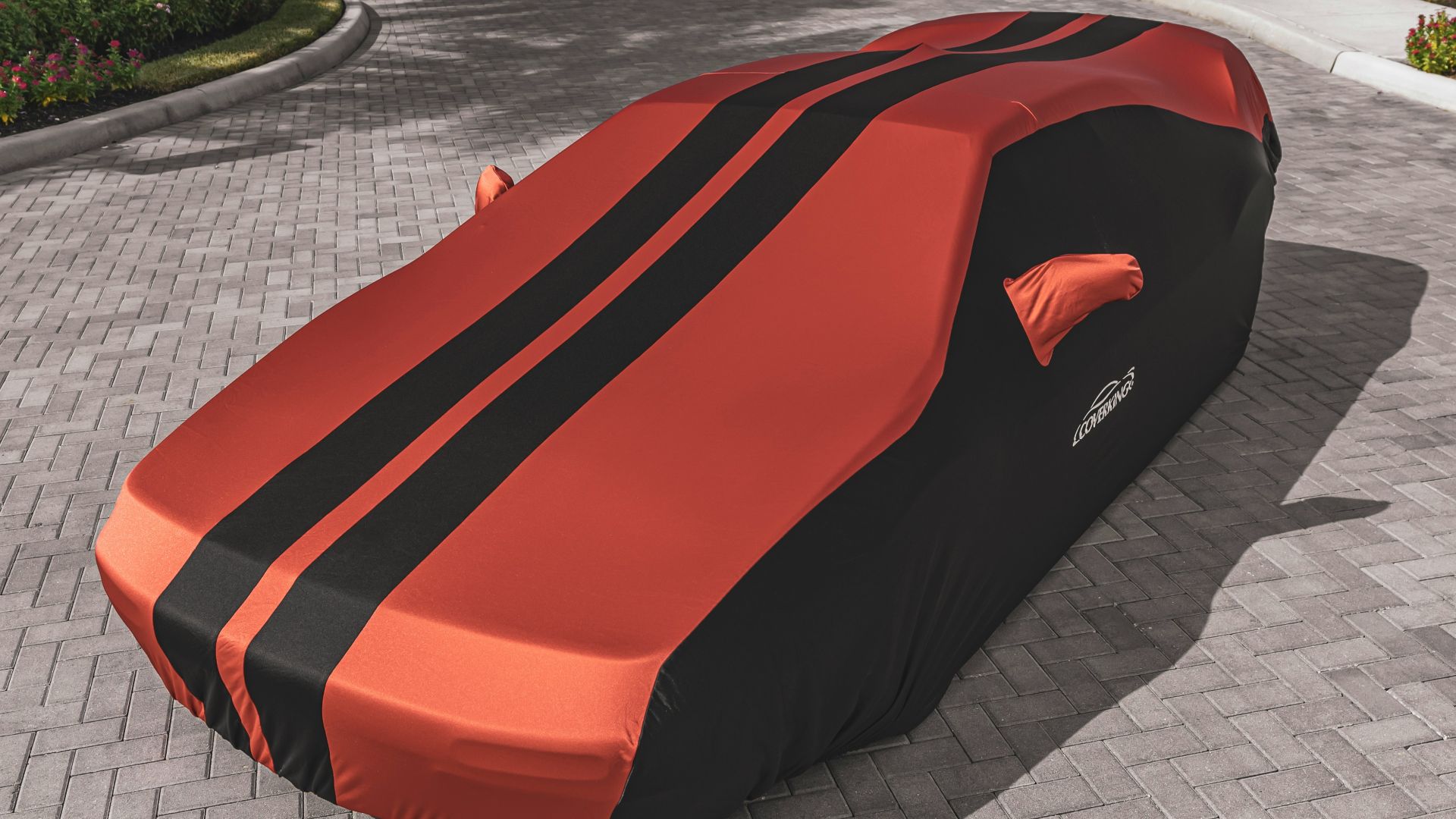 red ferrari car on gray concrete pavement