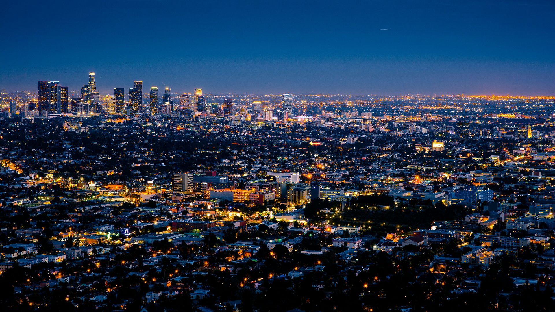 aerial photography of cityscape at night
