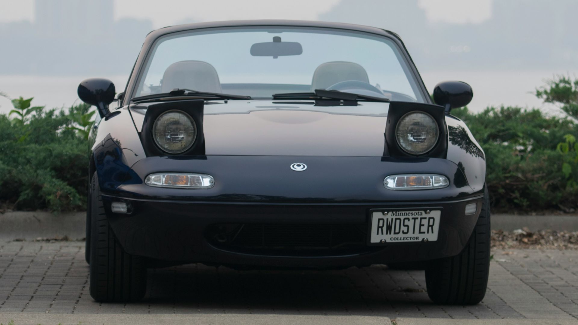 a car parked on the side of the road