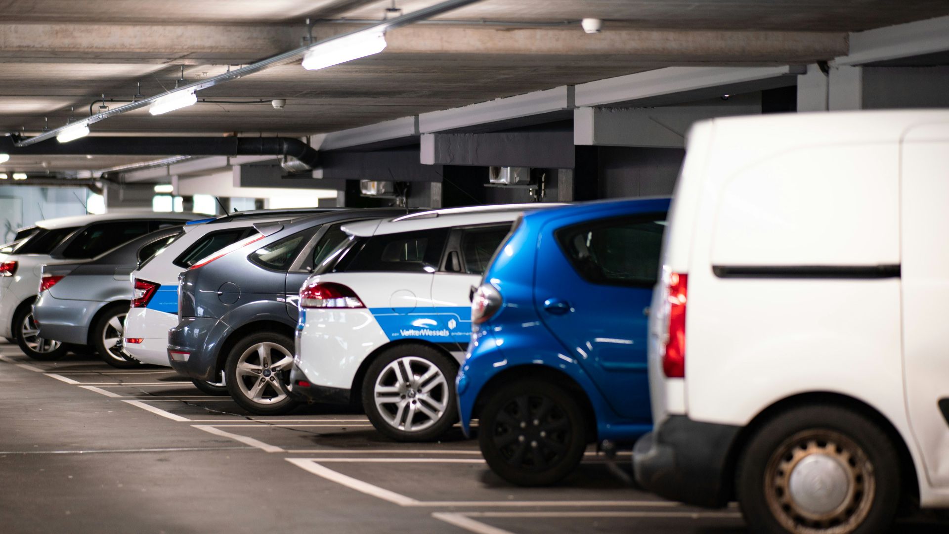 cars parked in parking lot