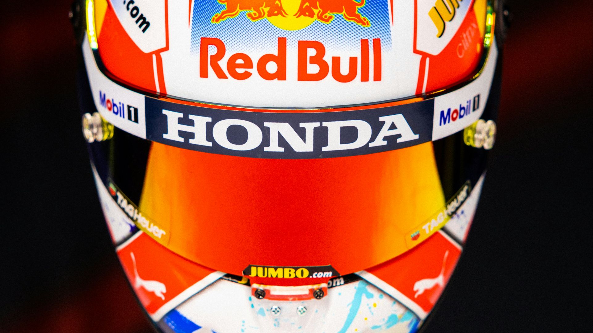 a bottle of orange liquid