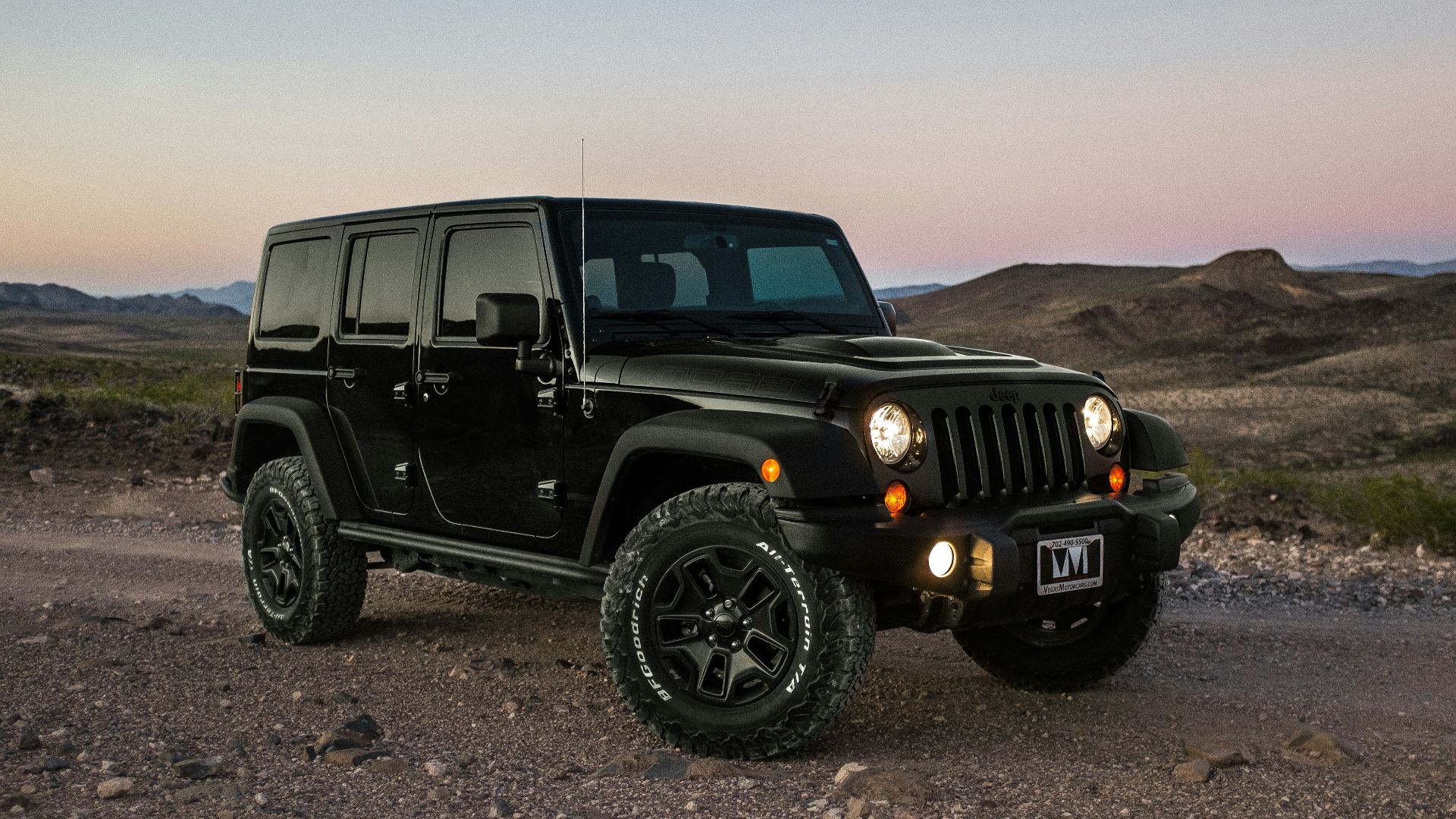 black Jeep Wrangler