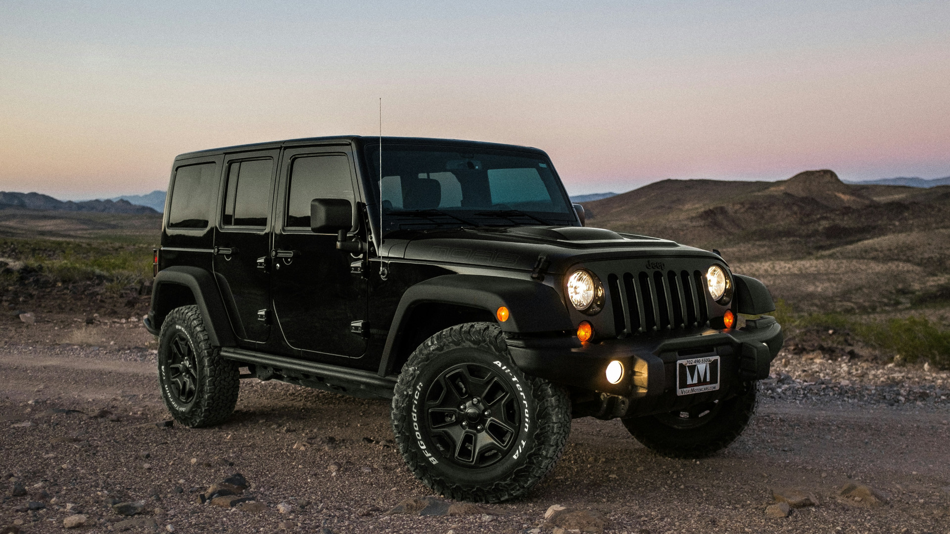 black Jeep Wrangler
