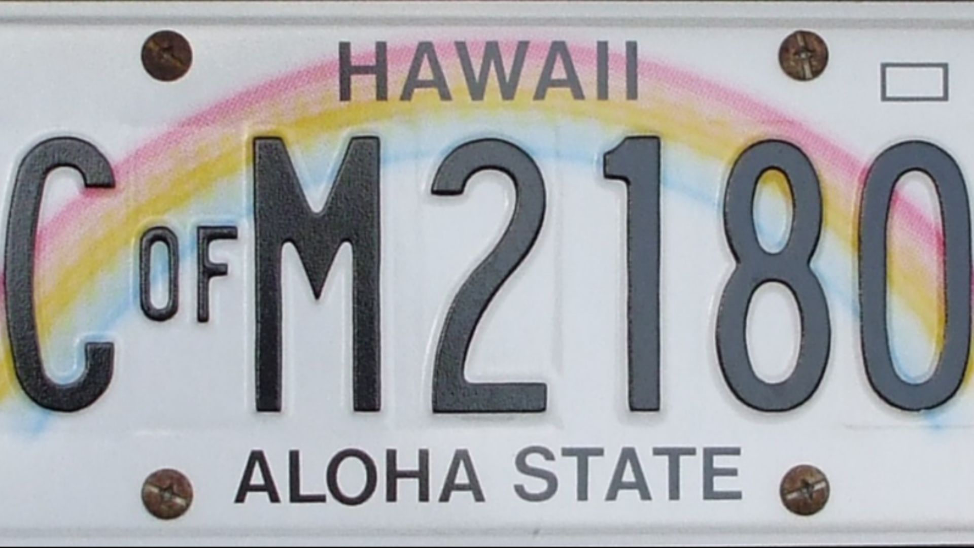 File:County of Maui, Hawaii license plate CofM2180.jpg