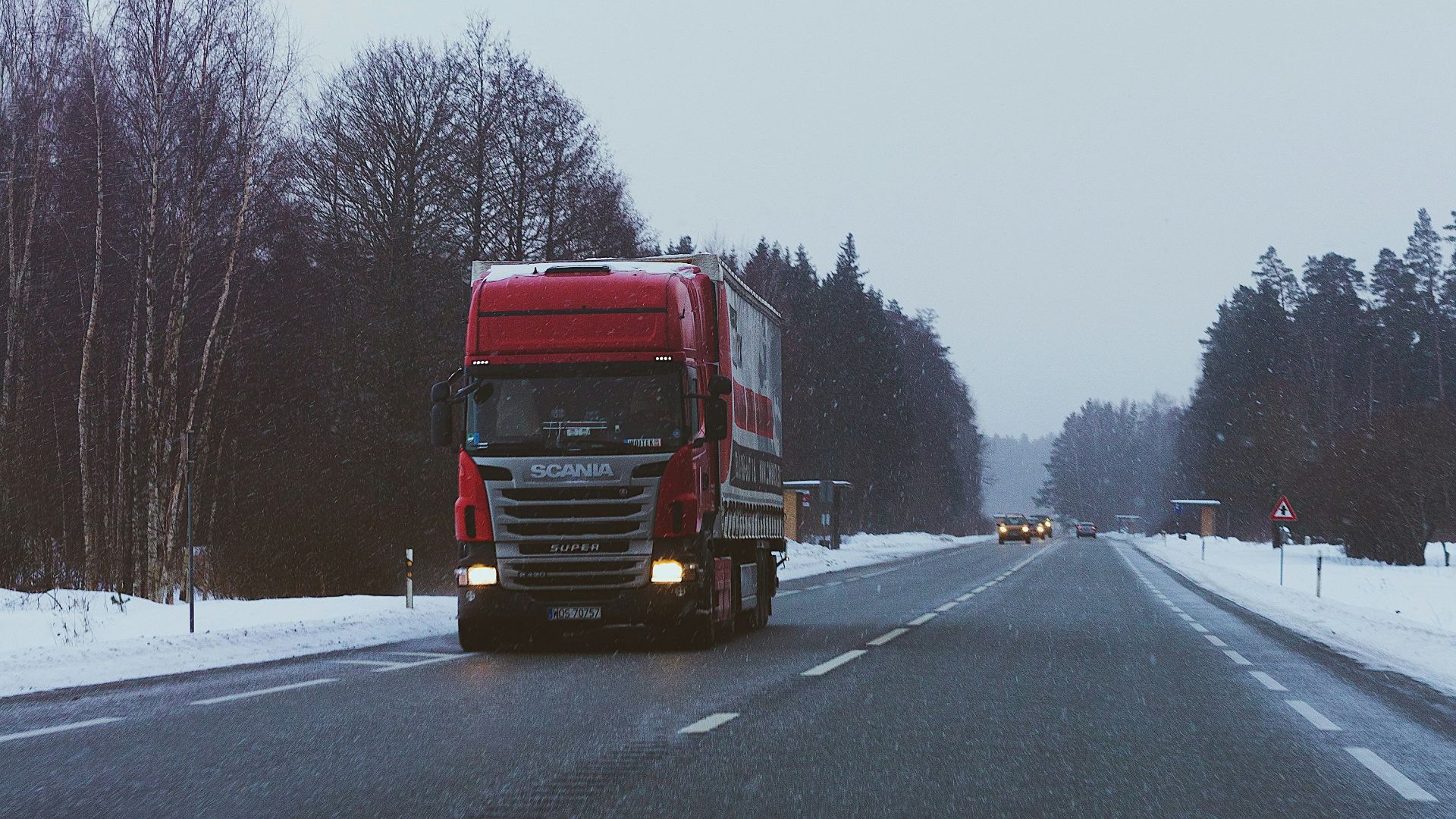 red truck on road during daytime