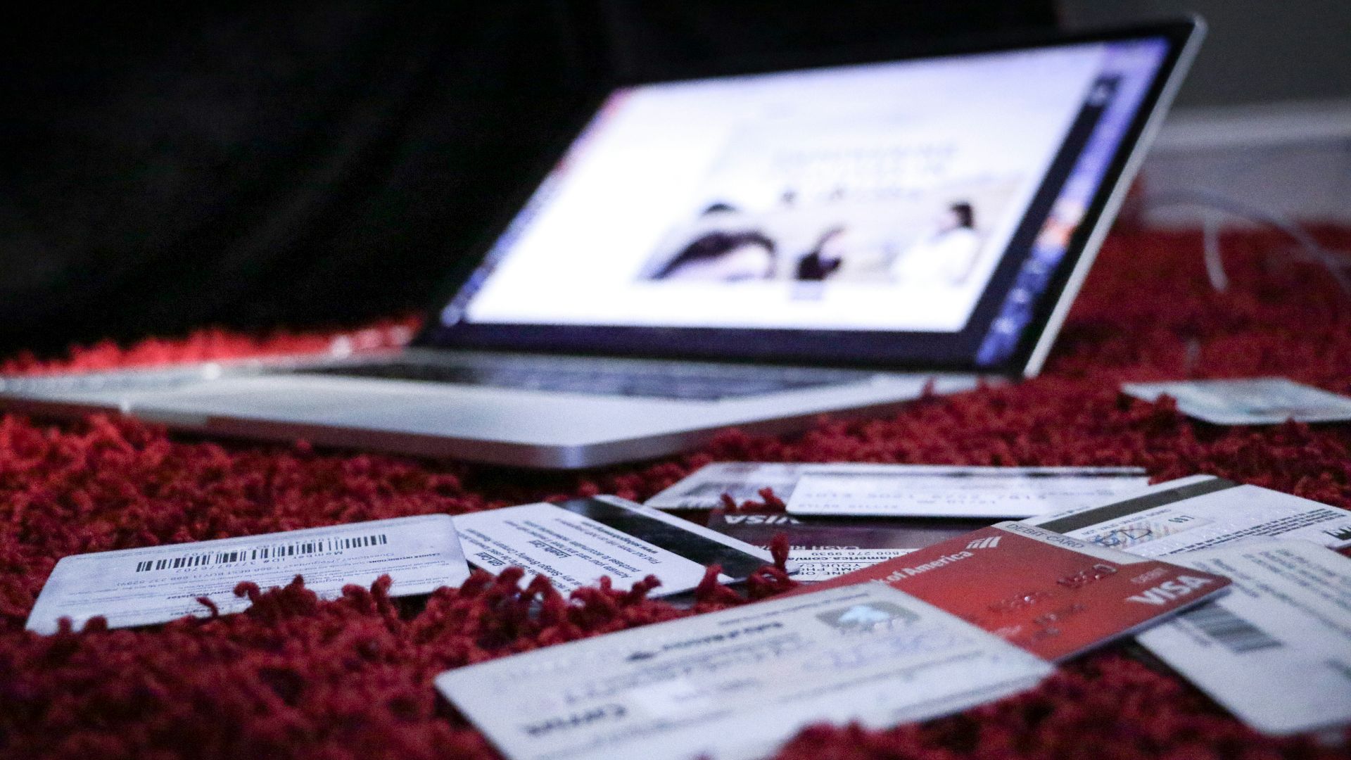 white printer paper on red textile