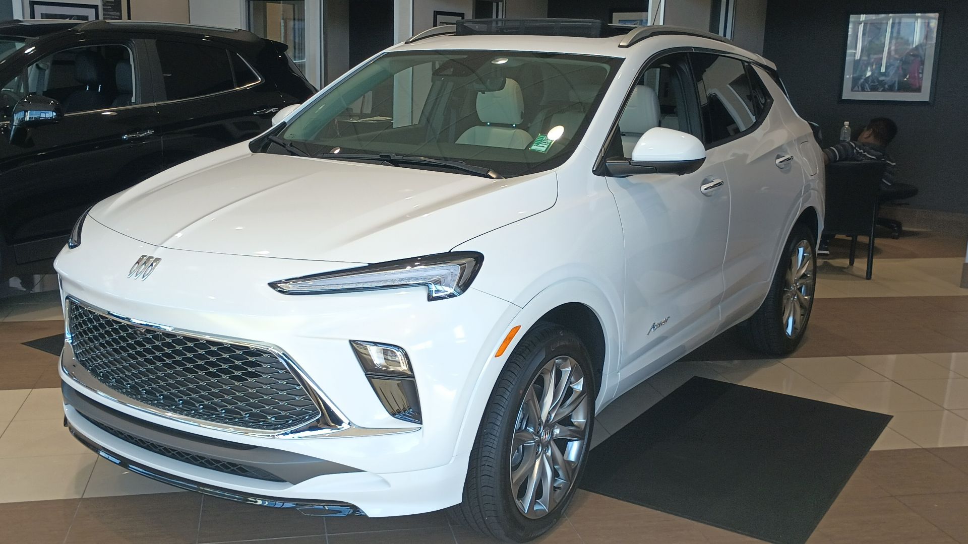 File:2024 Buick Encore GX front view in showroom.jpg