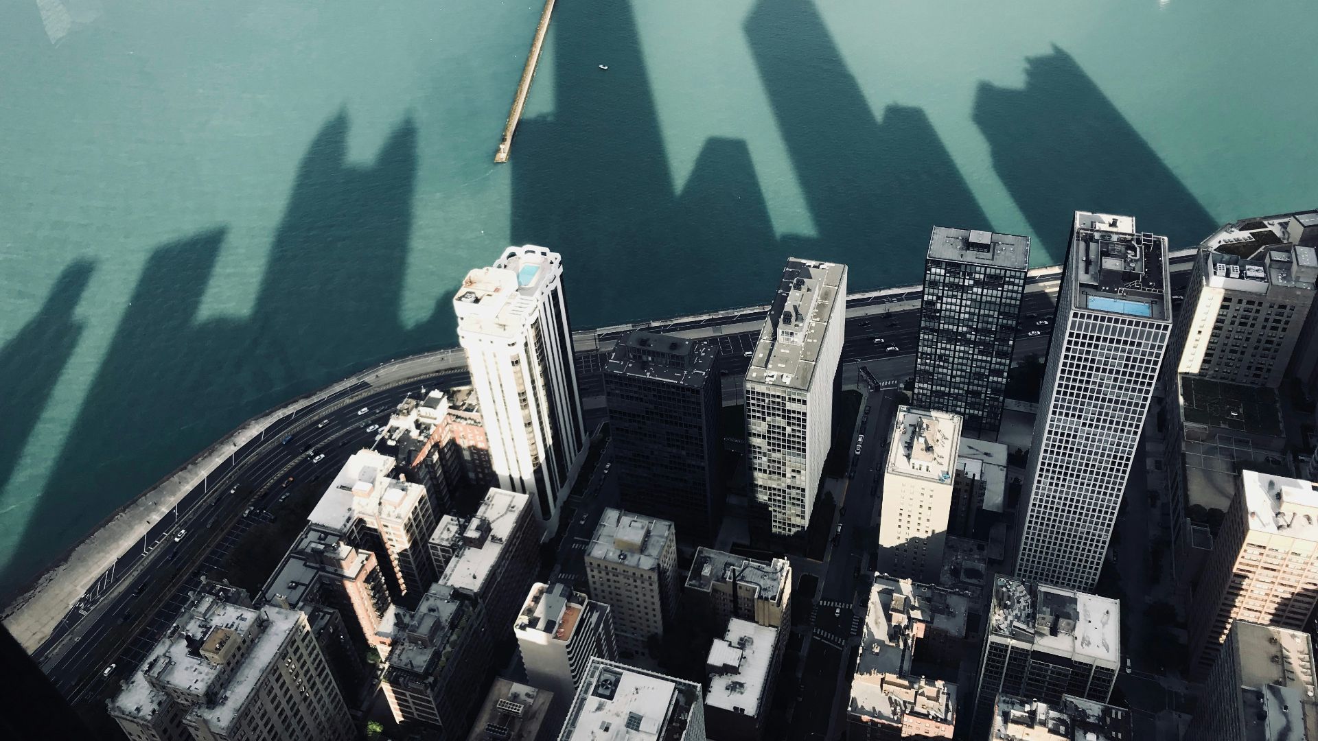 aerial photography of buildings