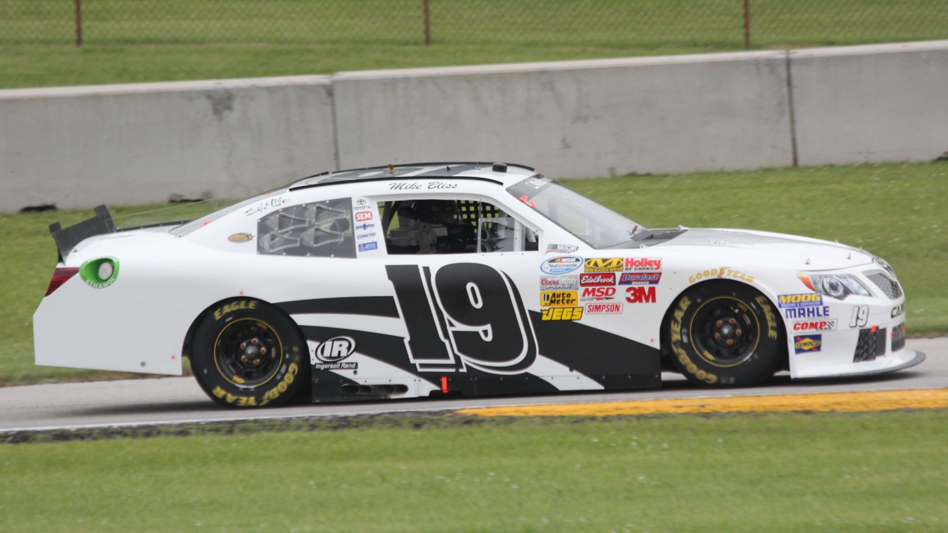 File:19 Mike Bliss passenger side NASCAR Nationwide 2014 Gardner Denver 200 at Road America.jpg