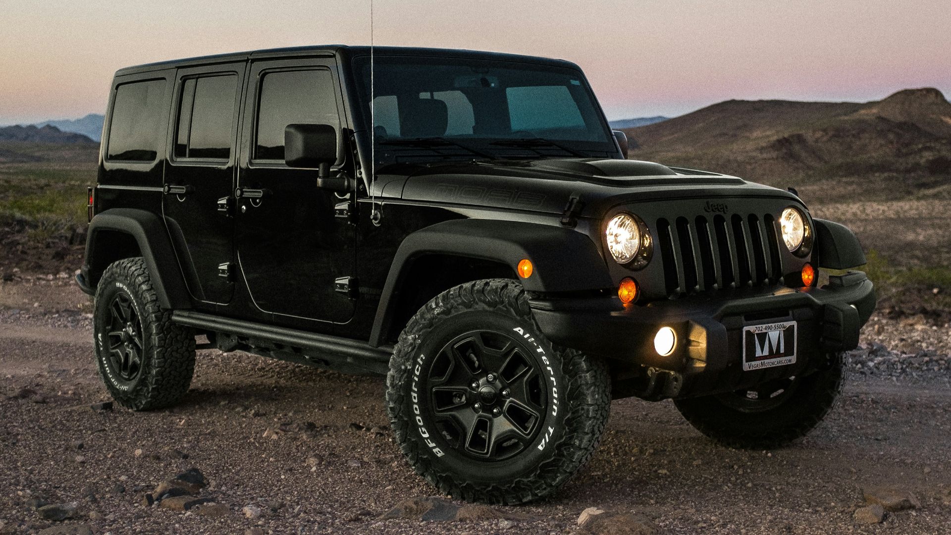 black Jeep Wrangler