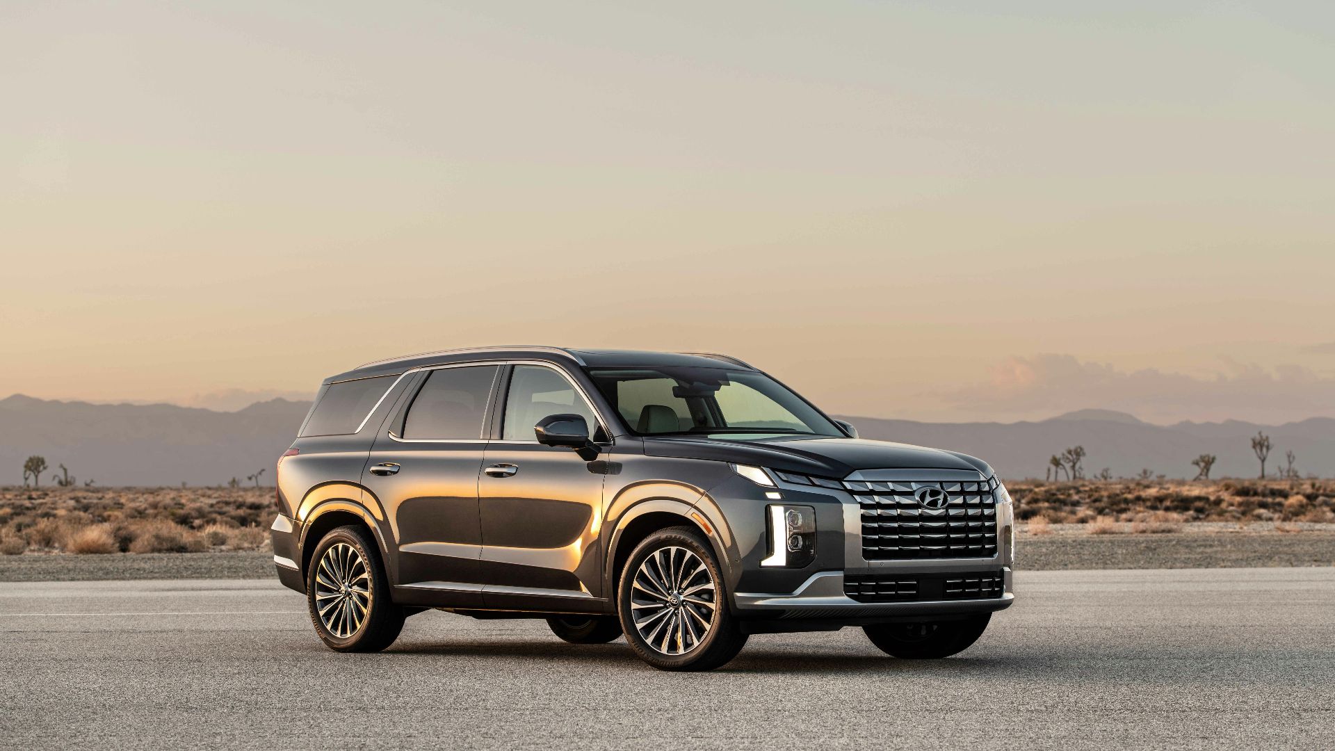 a car parked on a road