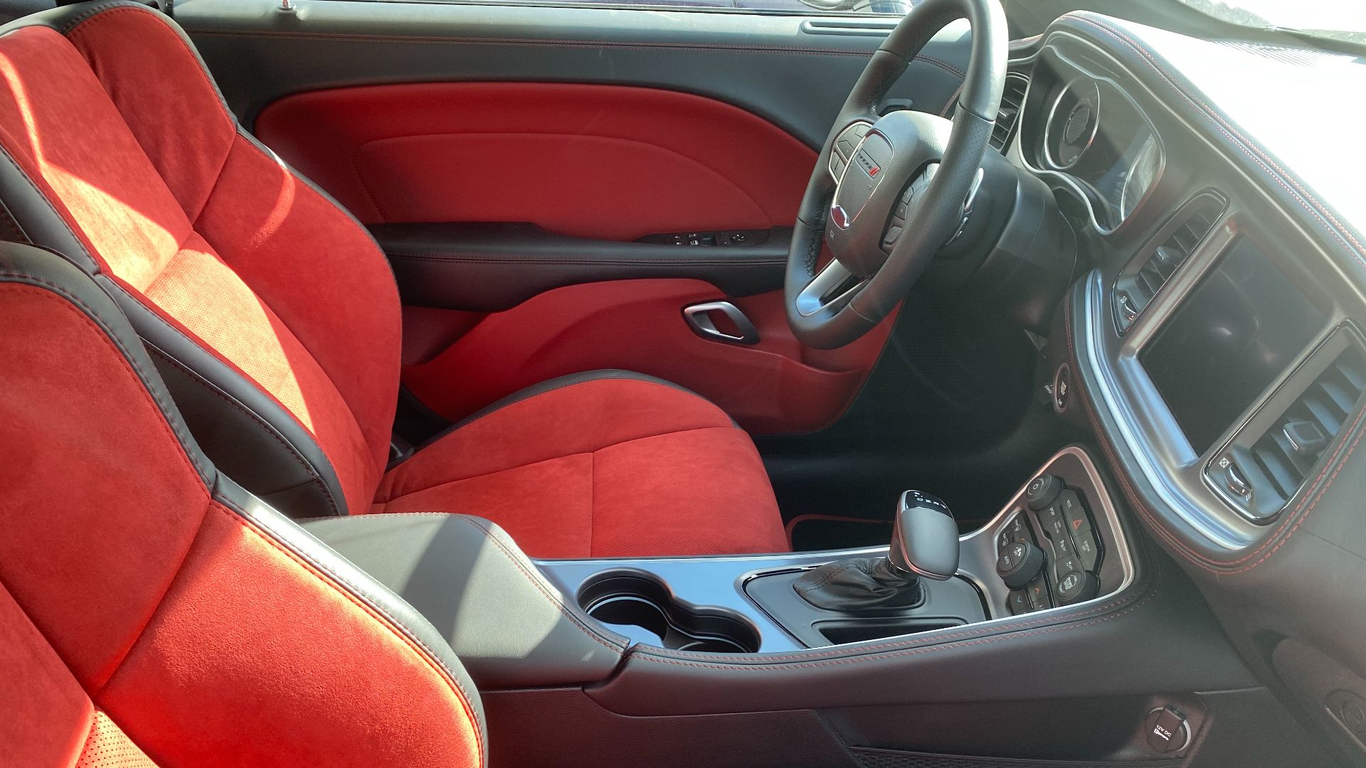 File:2021 Dodge Challenger interior in black and red.jpg
