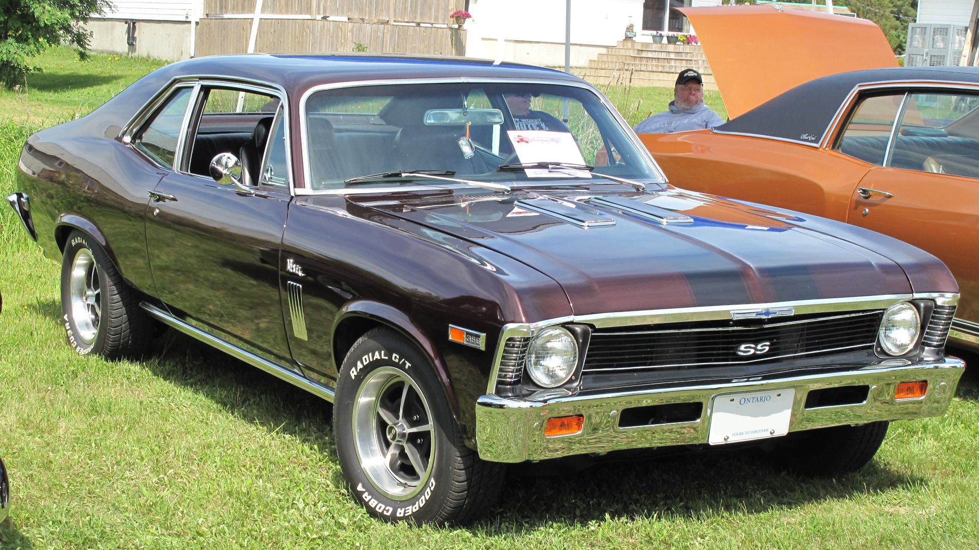 File:1969 Chevrolet Nova SS 396 in Burnished Brown Poly, Front Right, 06-11-2022.jpg