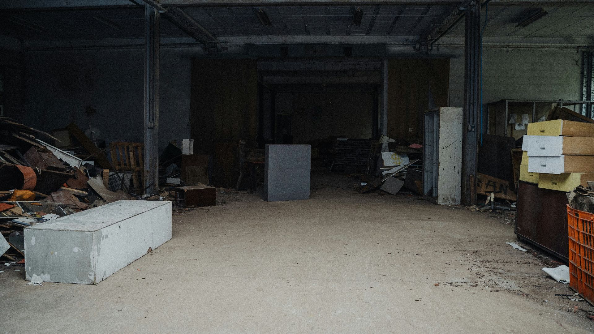 a room filled with lots of junk and boxes