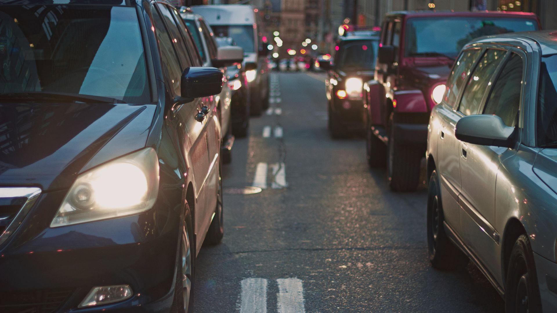 cars on road