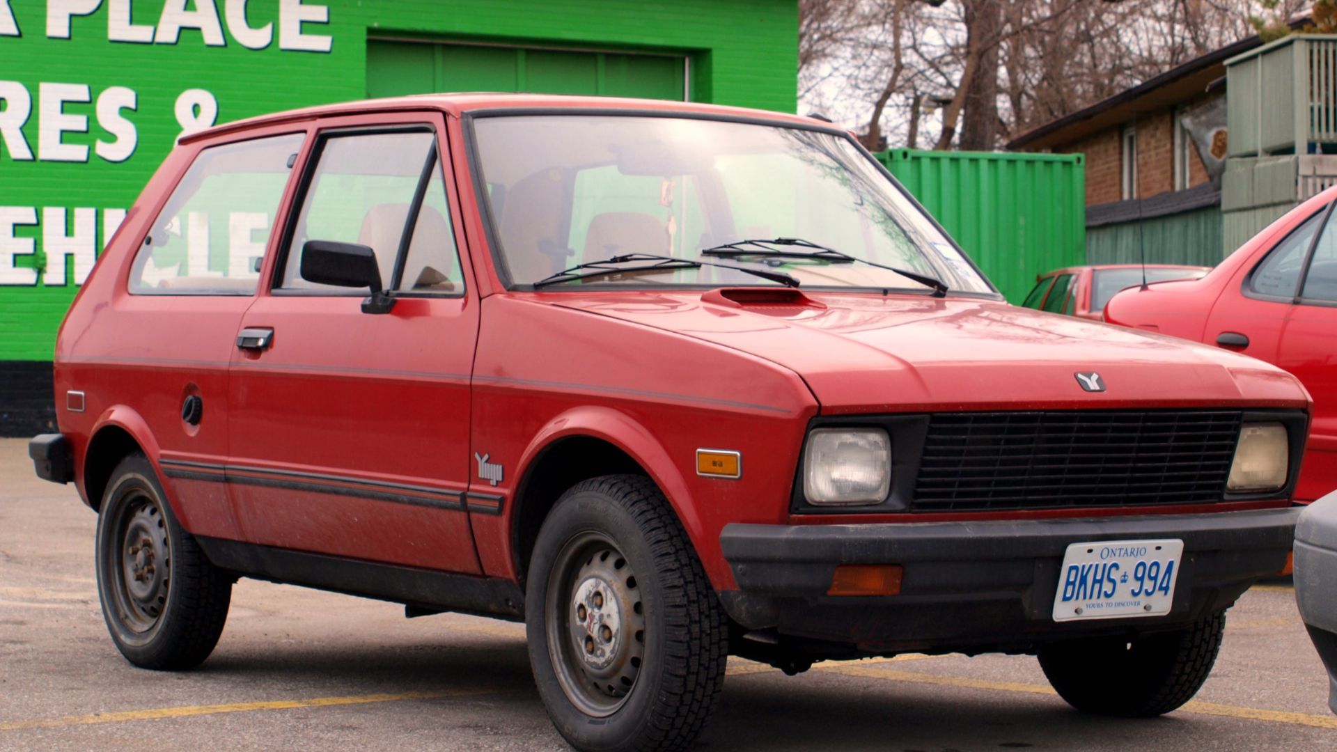 File:Red Yugo GV in Junction Triangle, Toronto, Canada 2.jpg