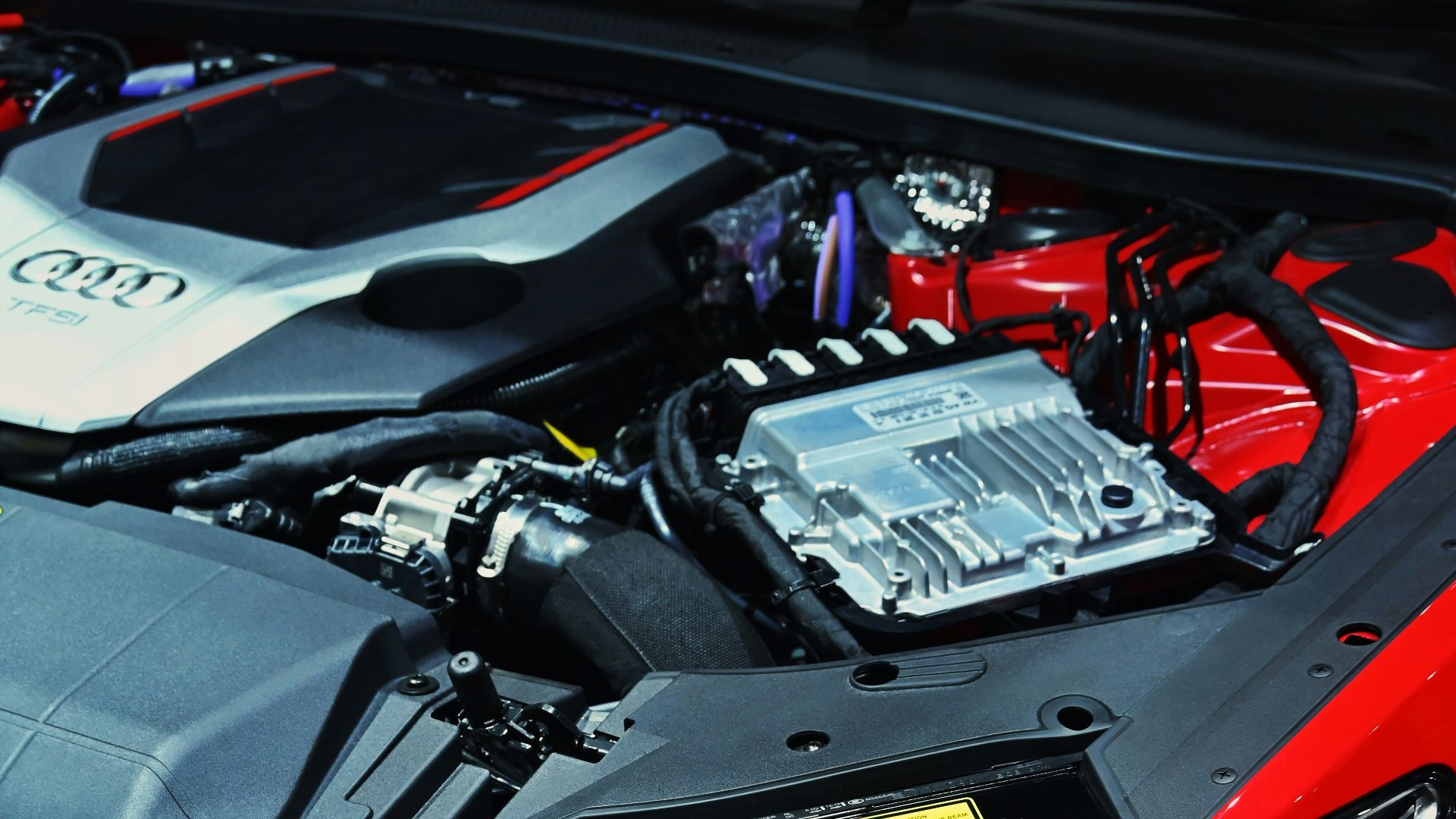 red and black honda car