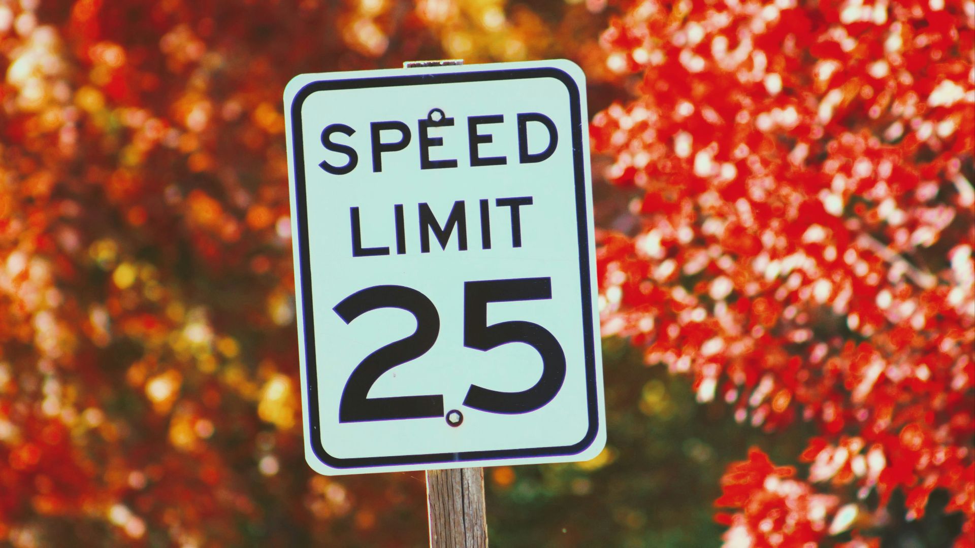 speed limit 25 sign