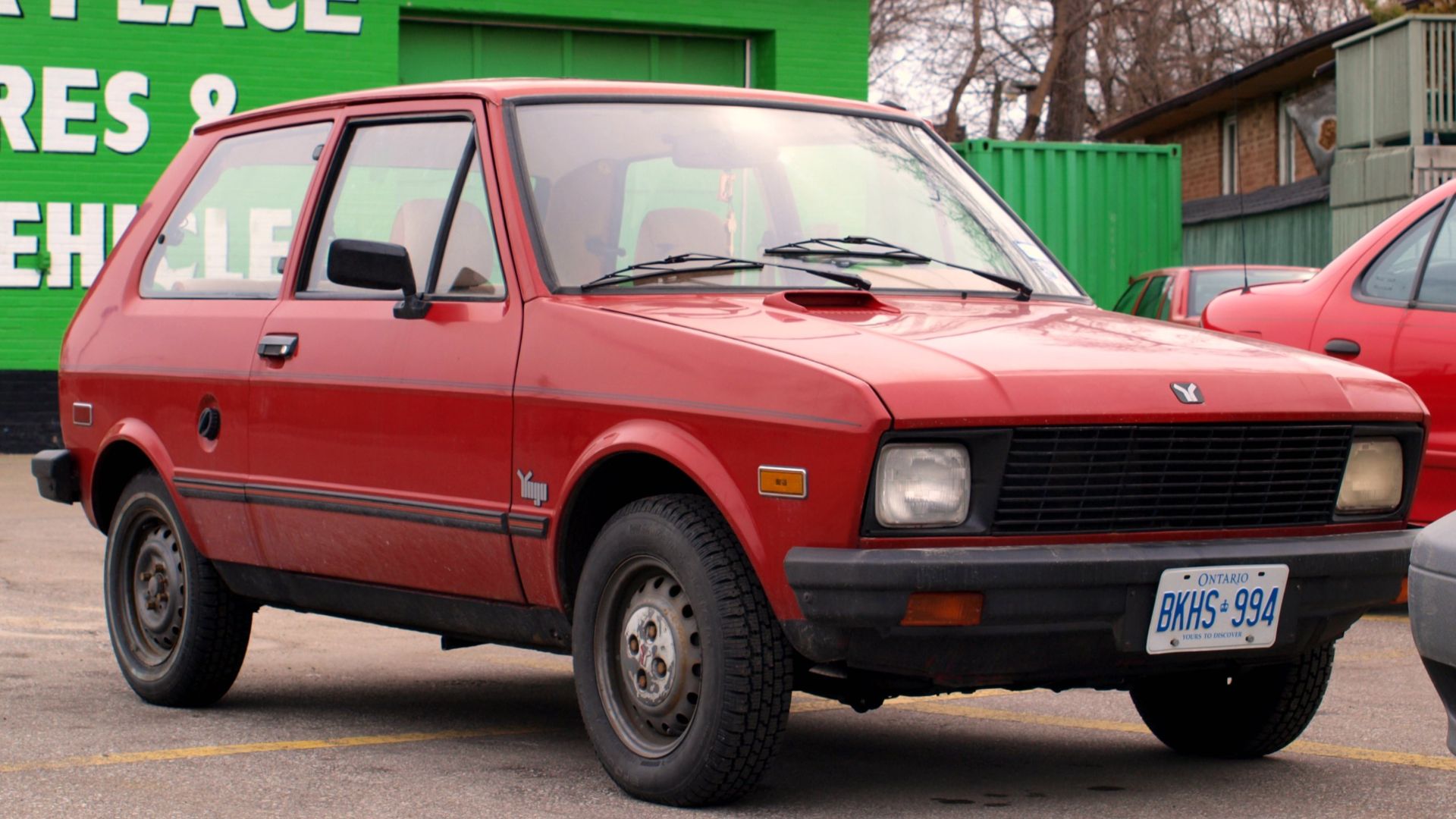 File:Red Yugo GV in Junction Triangle, Toronto, Canada 2.jpg
