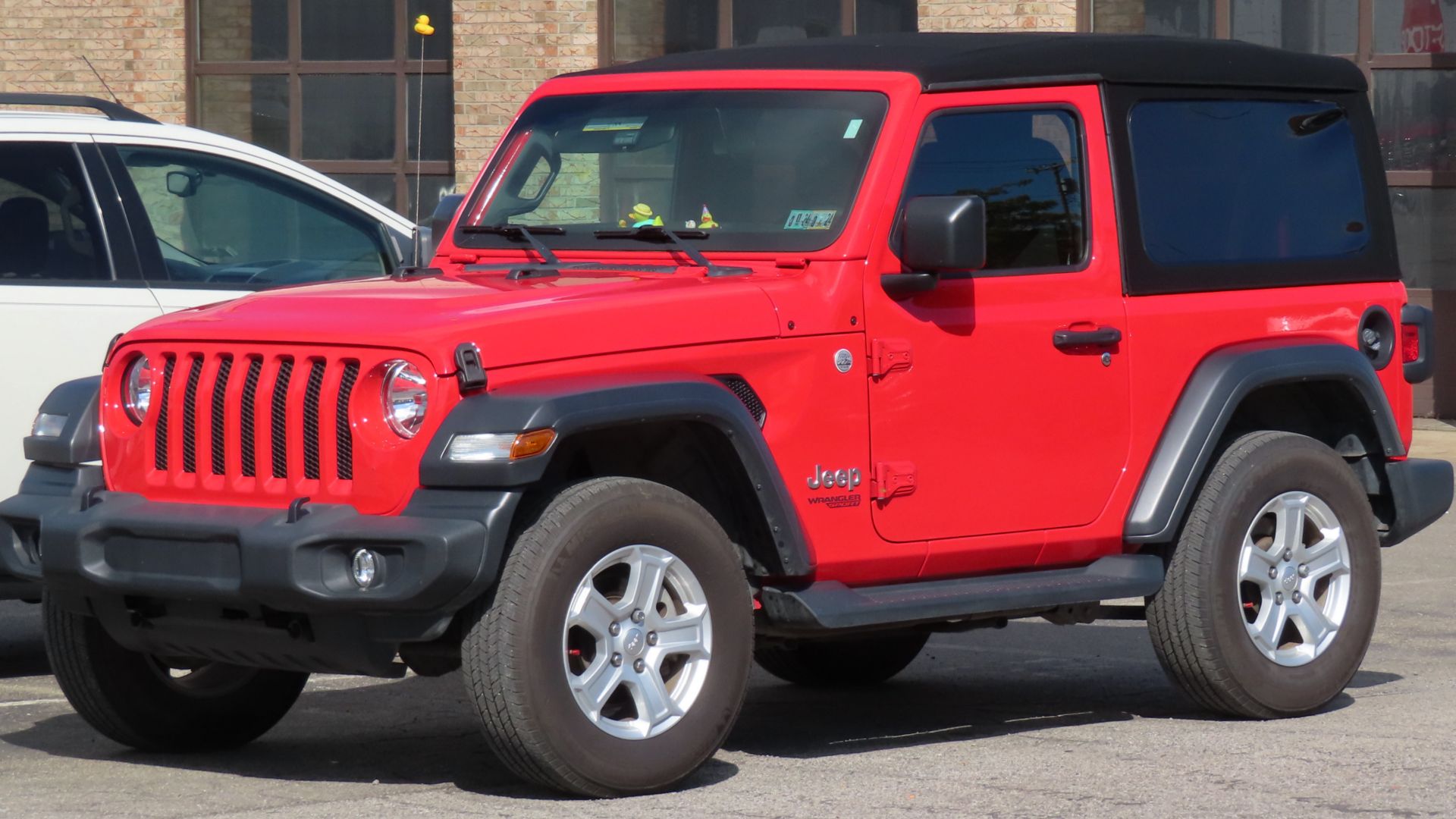 File:2018 Jeep Wrangler Sport S 2-door, front left, 09-30-2023.jpg