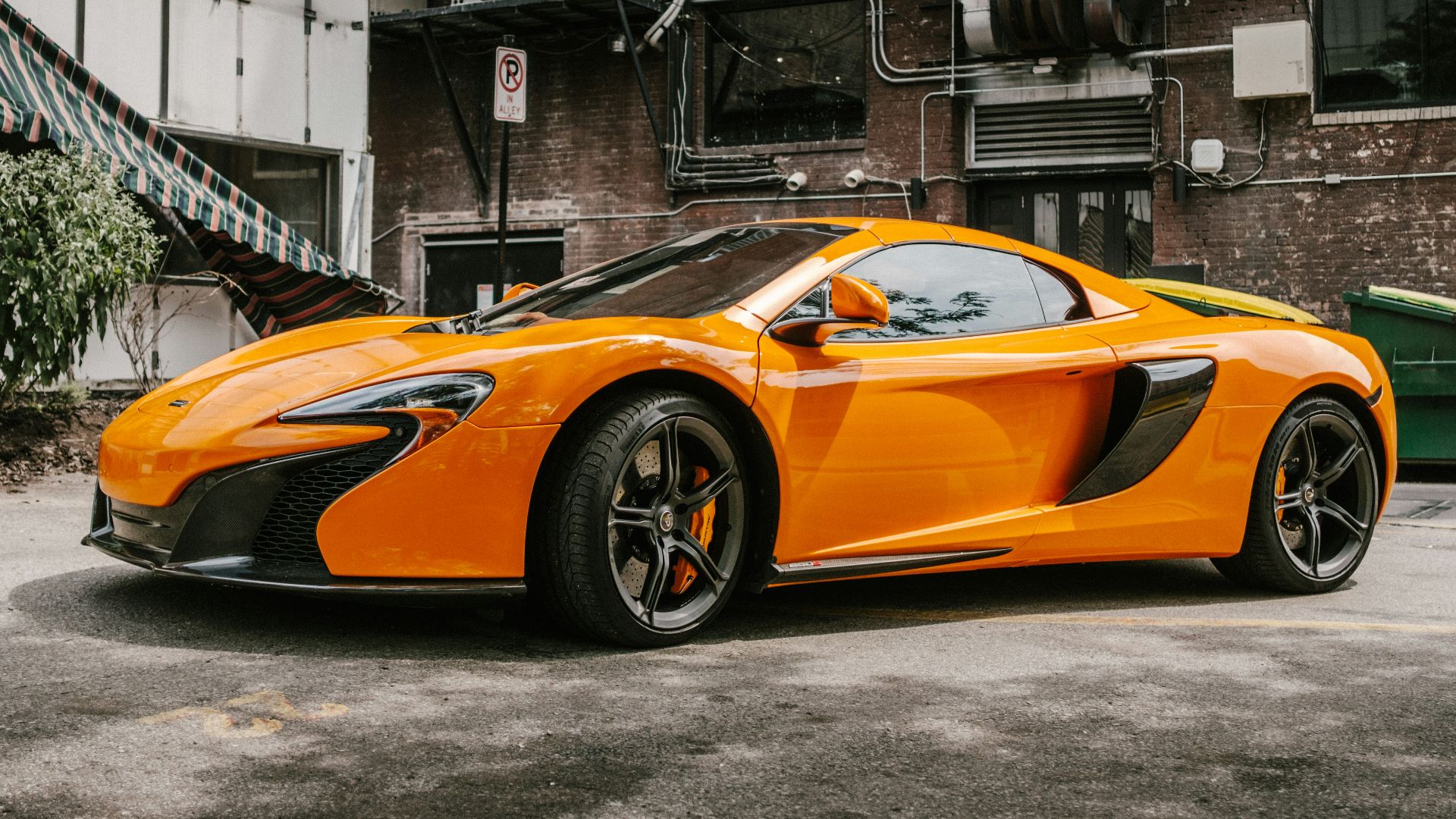 yellow and back coupe