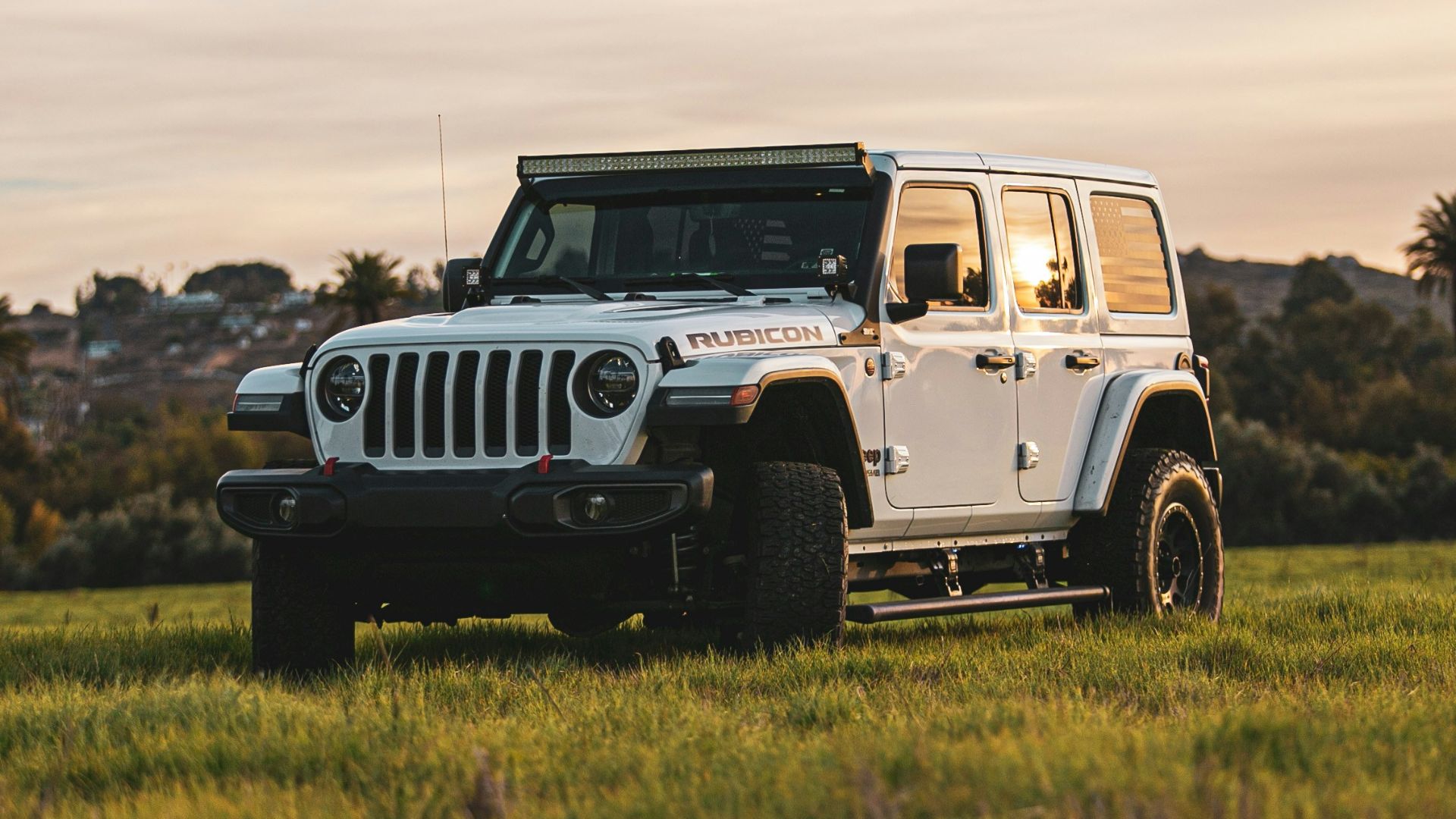 white Jeep Wrangler