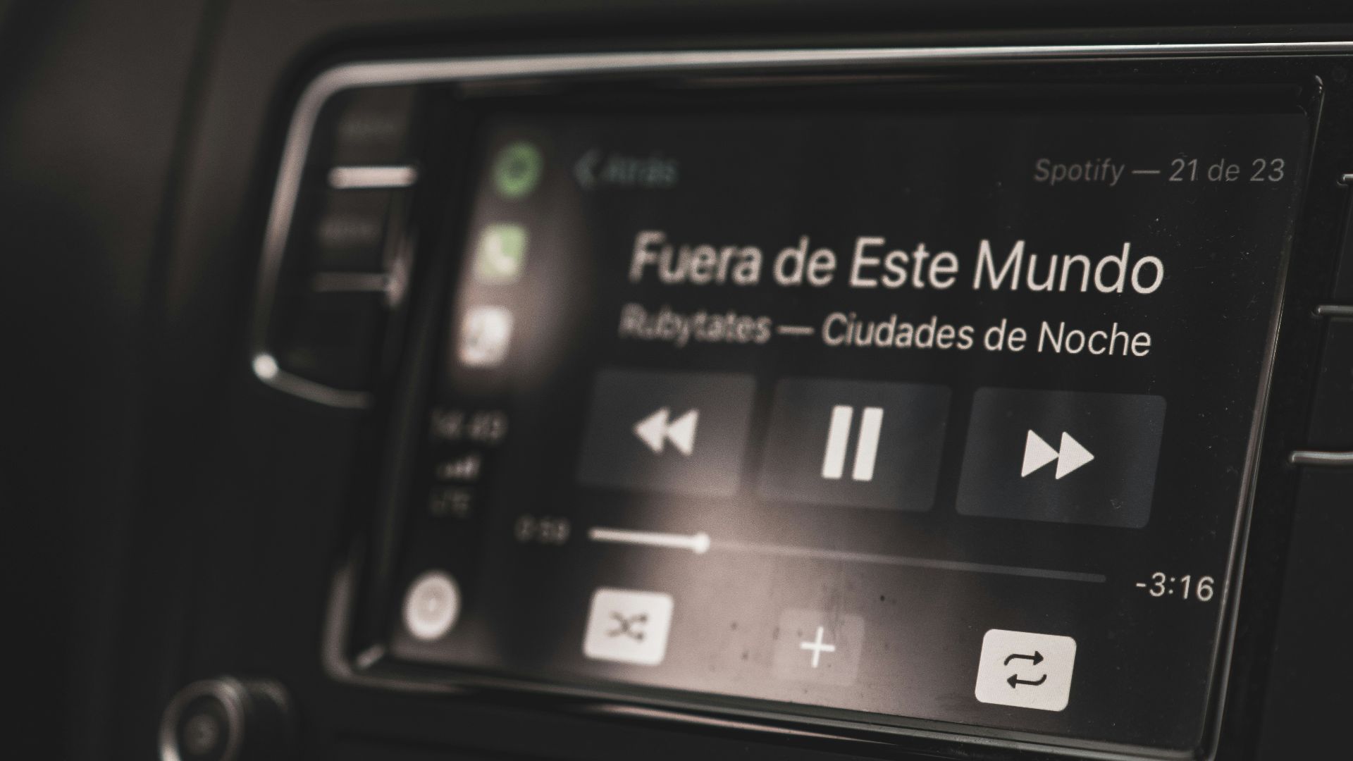 turned on head unit