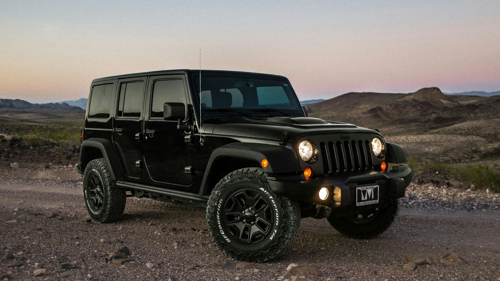 black Jeep Wrangler