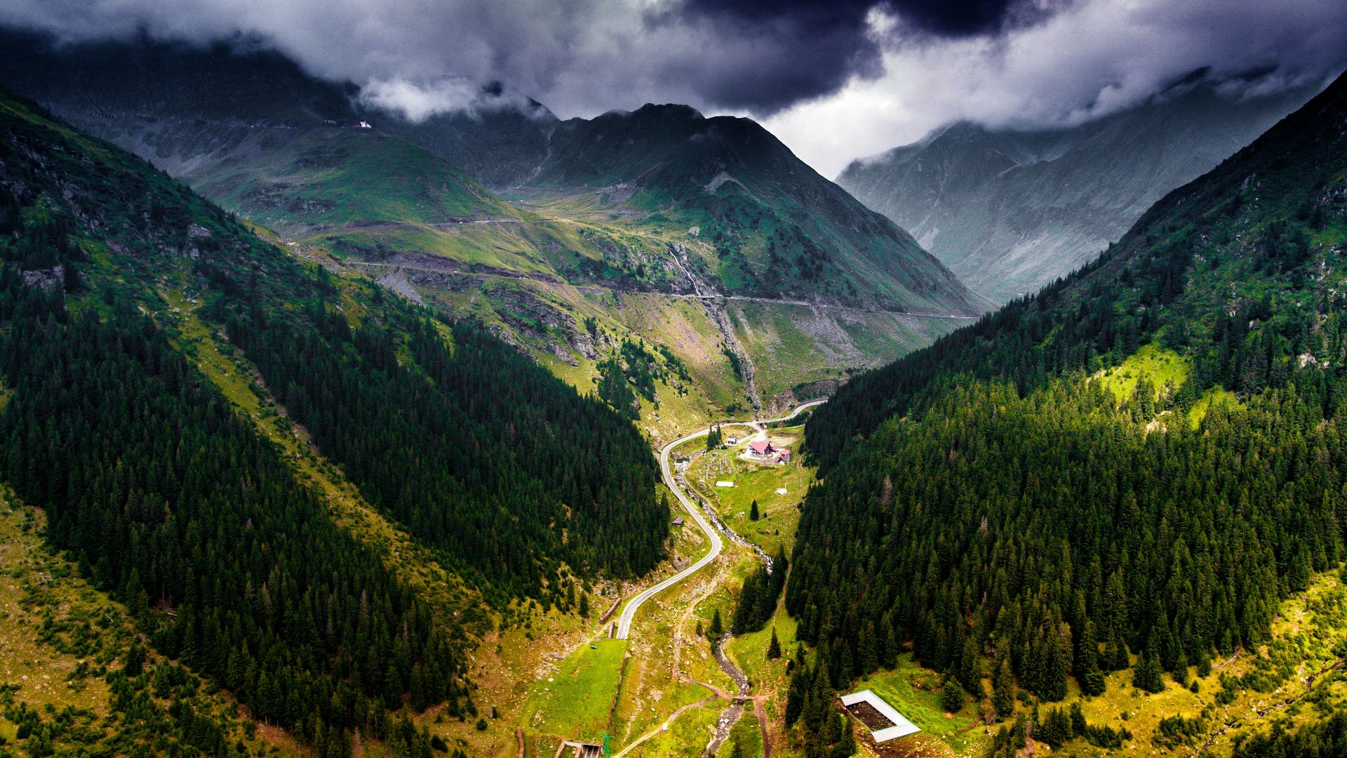bird's eye view of landscape