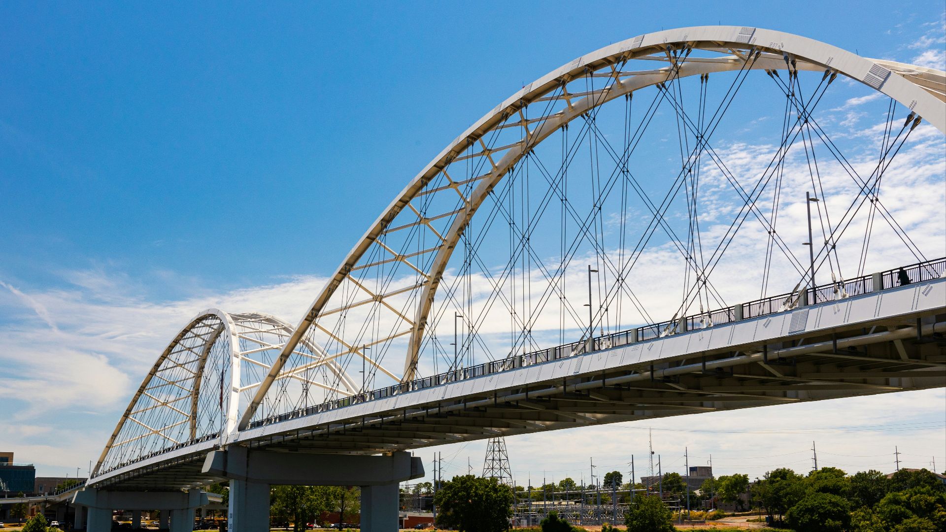 a bridge over a river