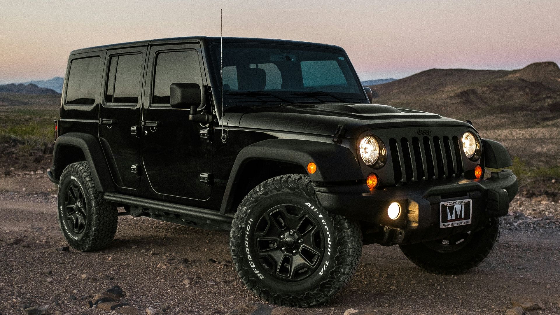 black Jeep Wrangler
