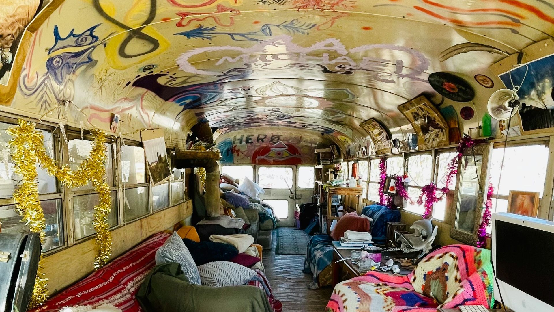 people sitting on chair inside train