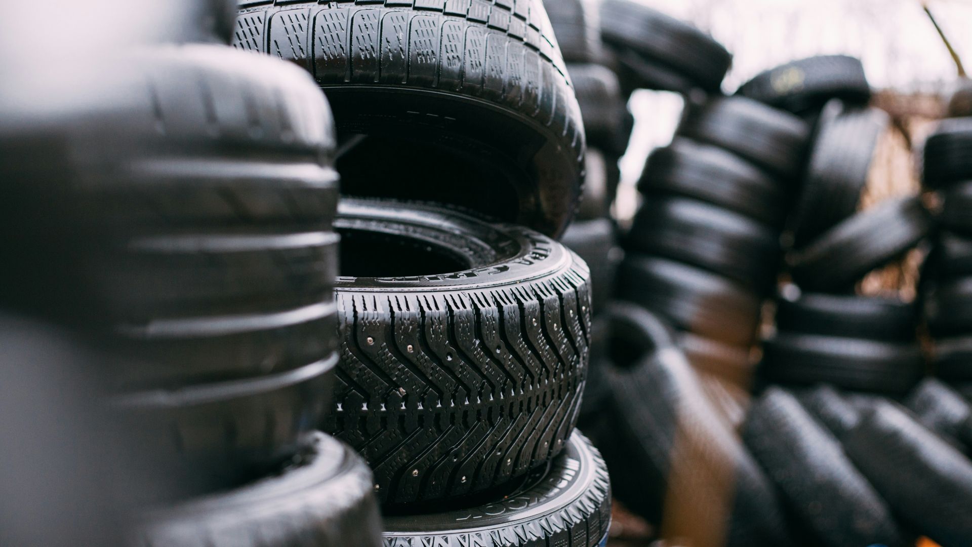 piles of car tires