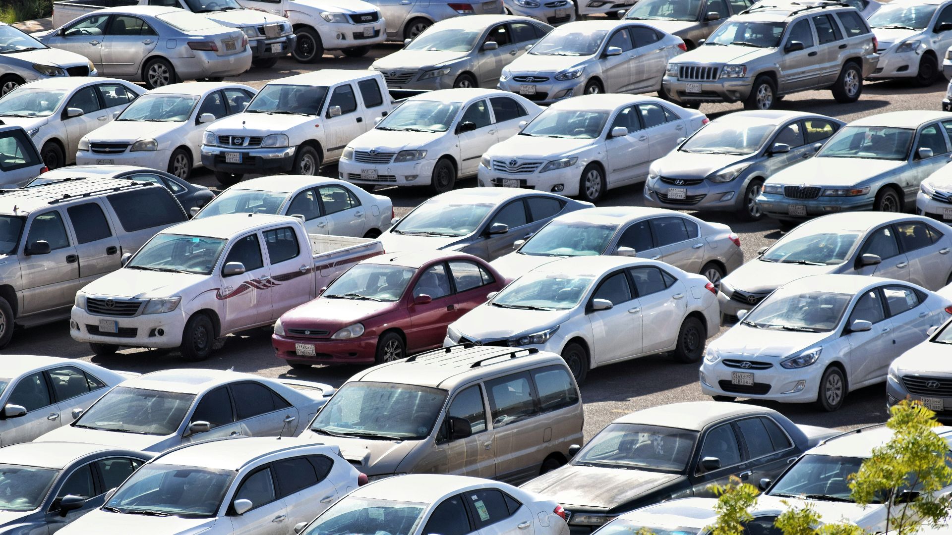 white sedan on the road