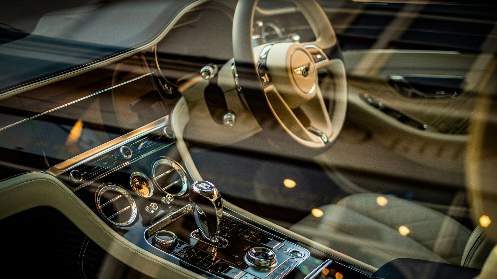 black and silver steering wheel