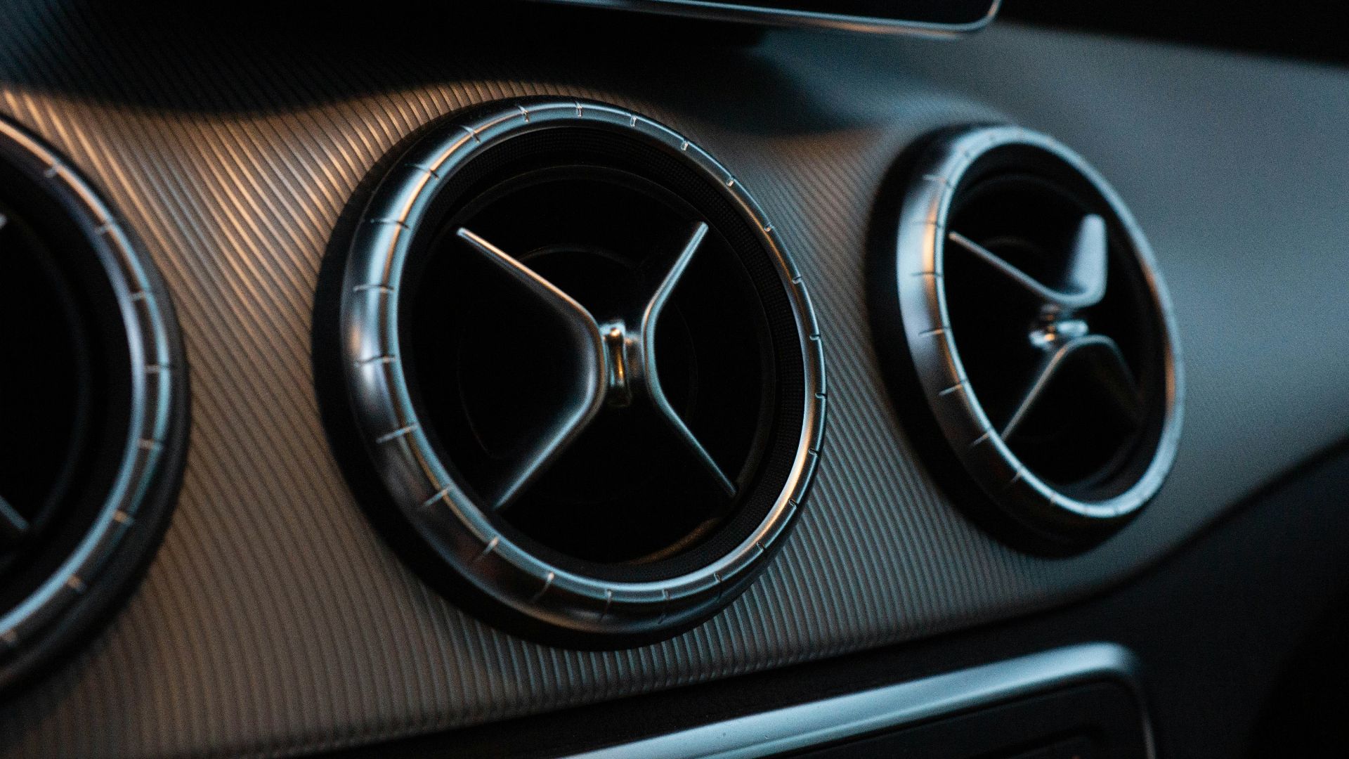 black vehicle air vent