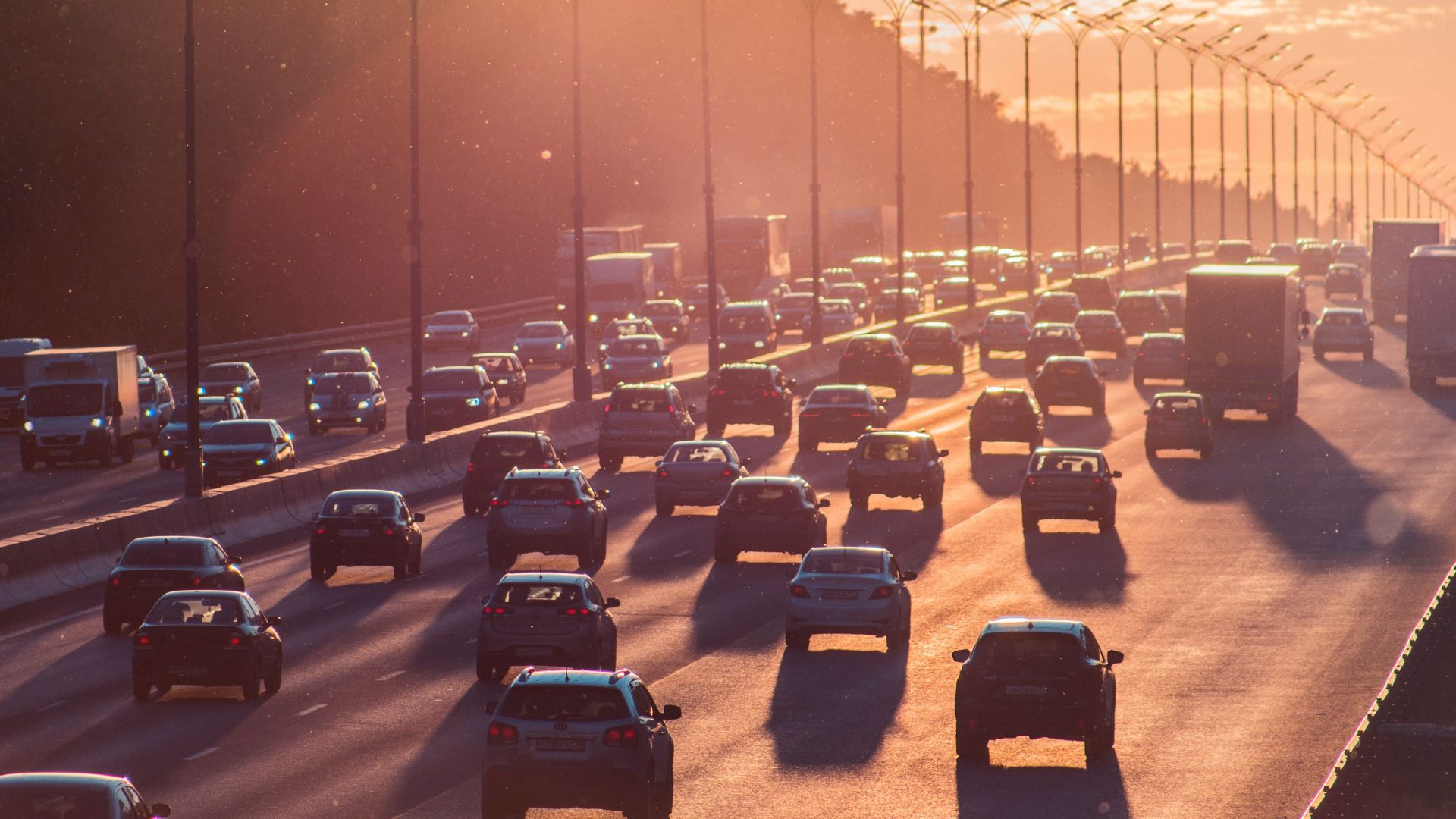 cars passing through north and south