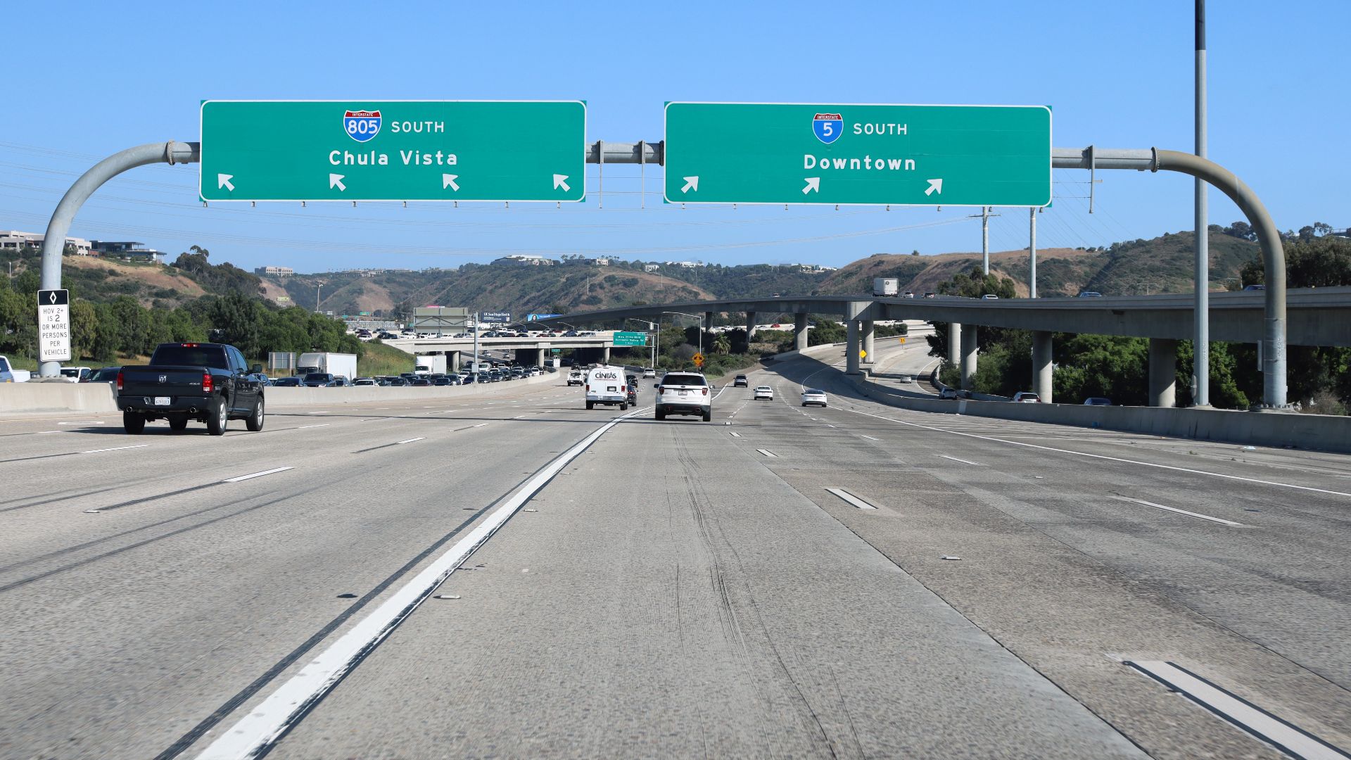 File:Southbound I-5 at I-805.jpg