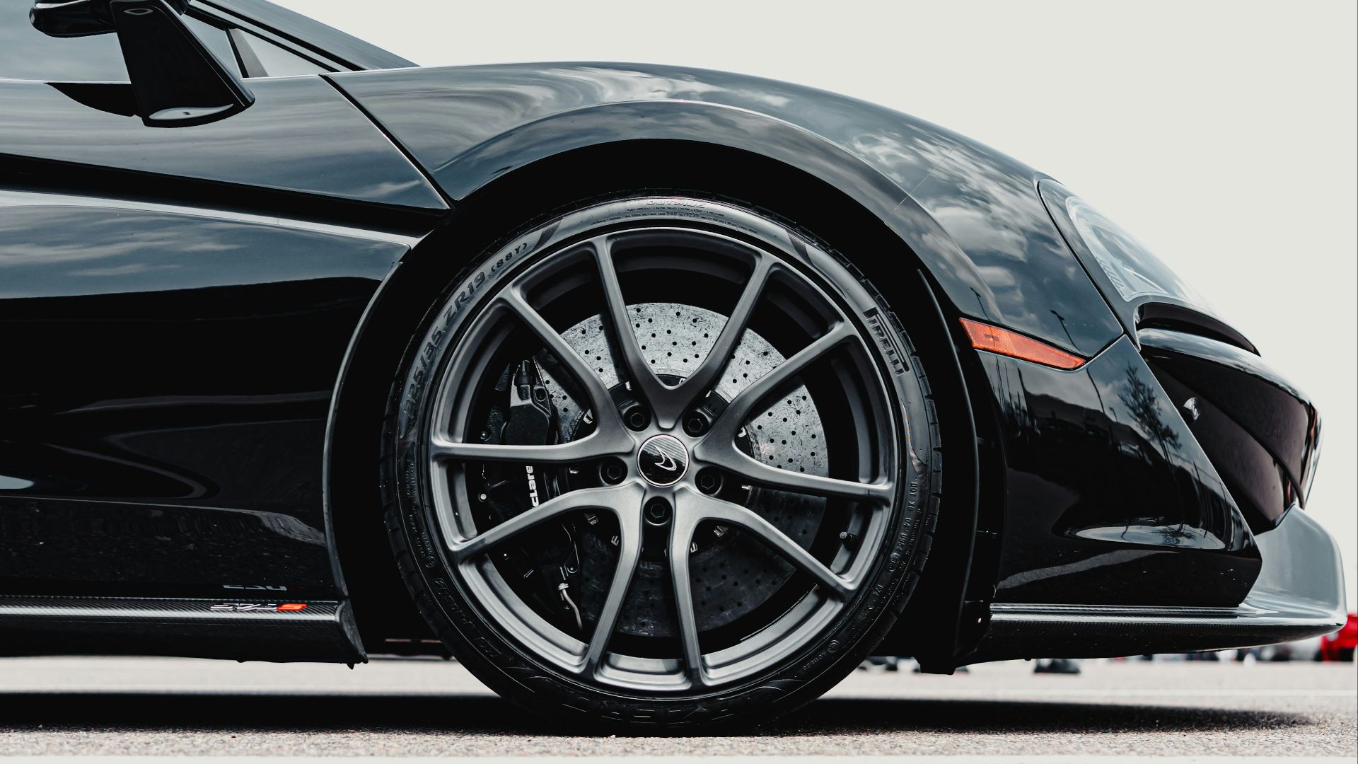 black ferrari 458 italia on road