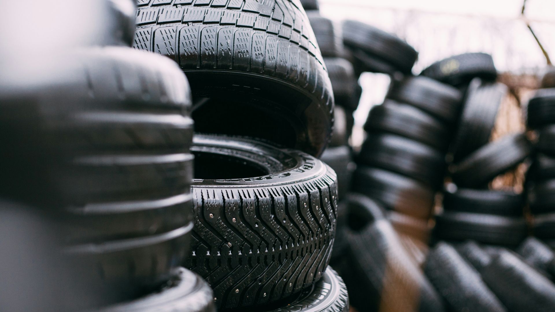 piles of car tires