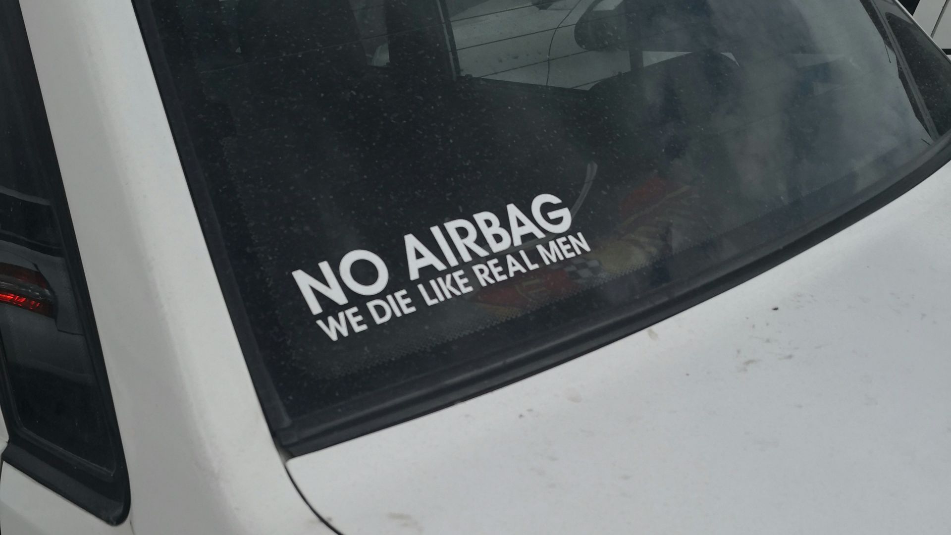 white vehicle