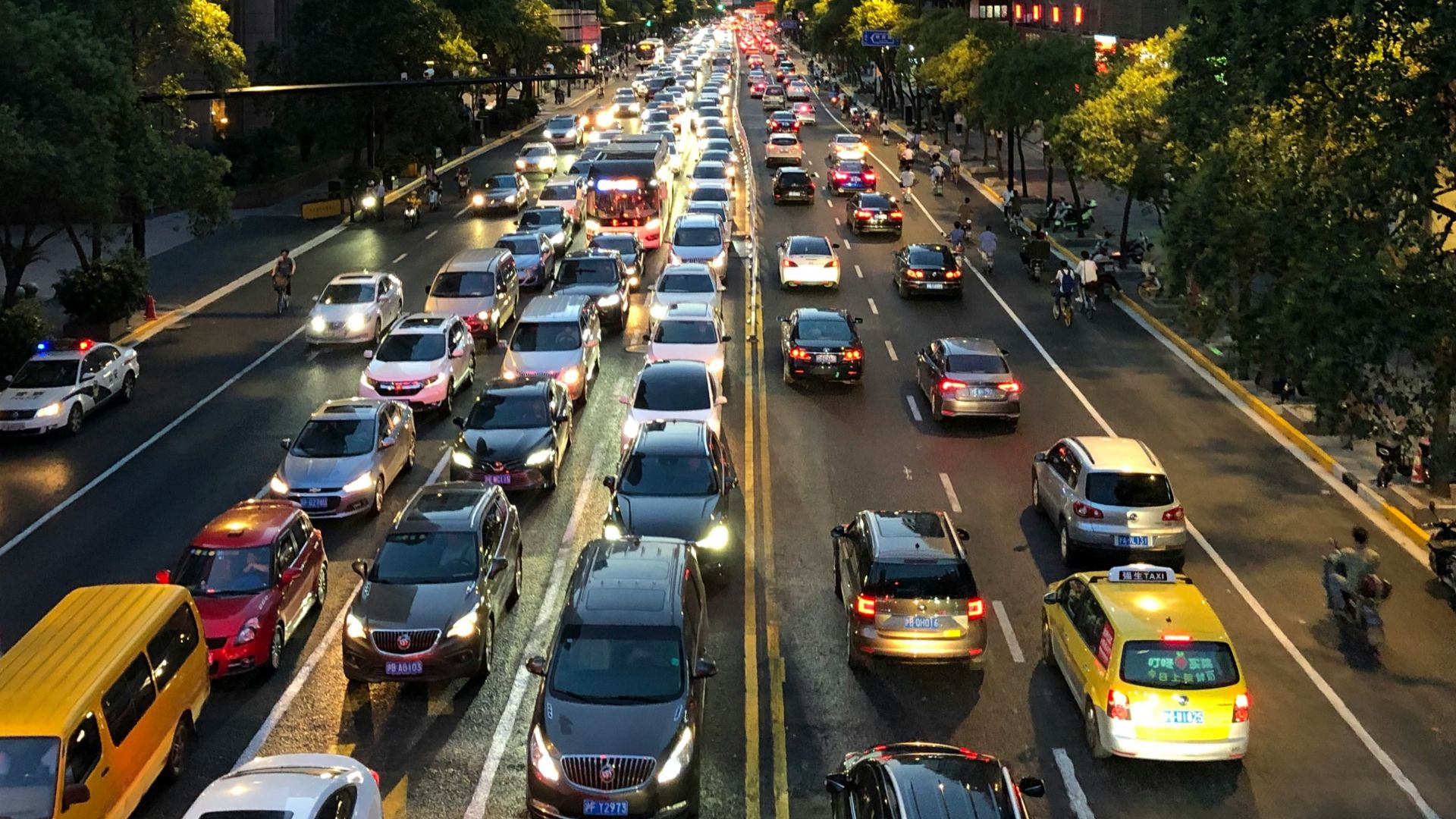 cars on road during daytime