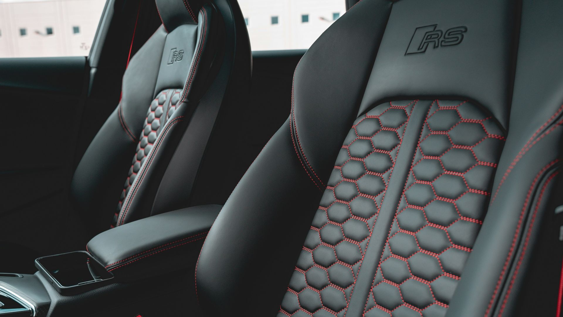 black and gray car seat